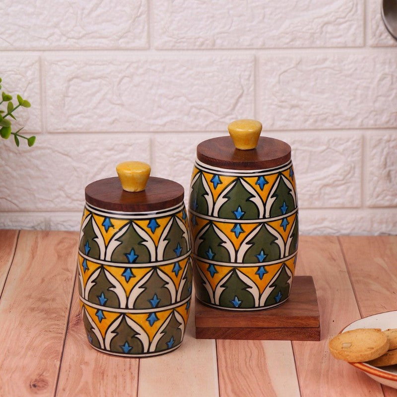 Handcrafted Jar (550 mL Each) - Set Of Two