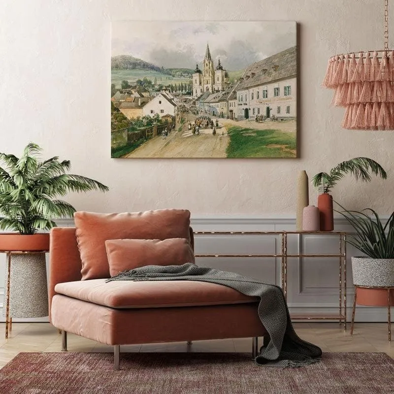 Mariazell Canvas Painting - Thomas Ender - Gallery Wrap media 3
