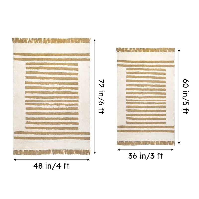Striata Handwoven Cotton Rug media 8
