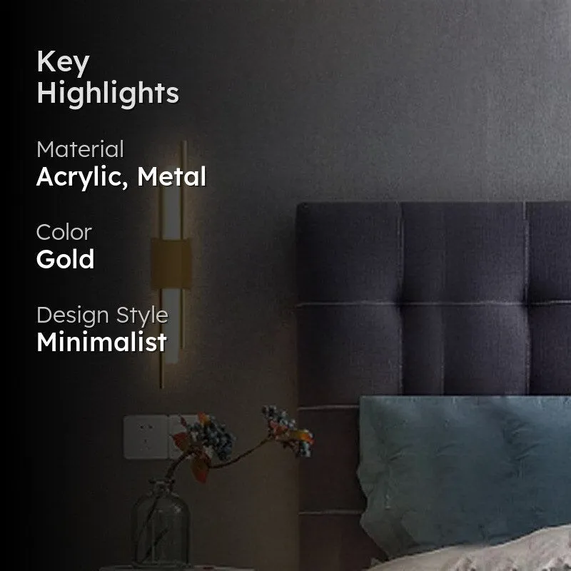 Mulo LED Acrylic & Metal Wall Lamp media 2