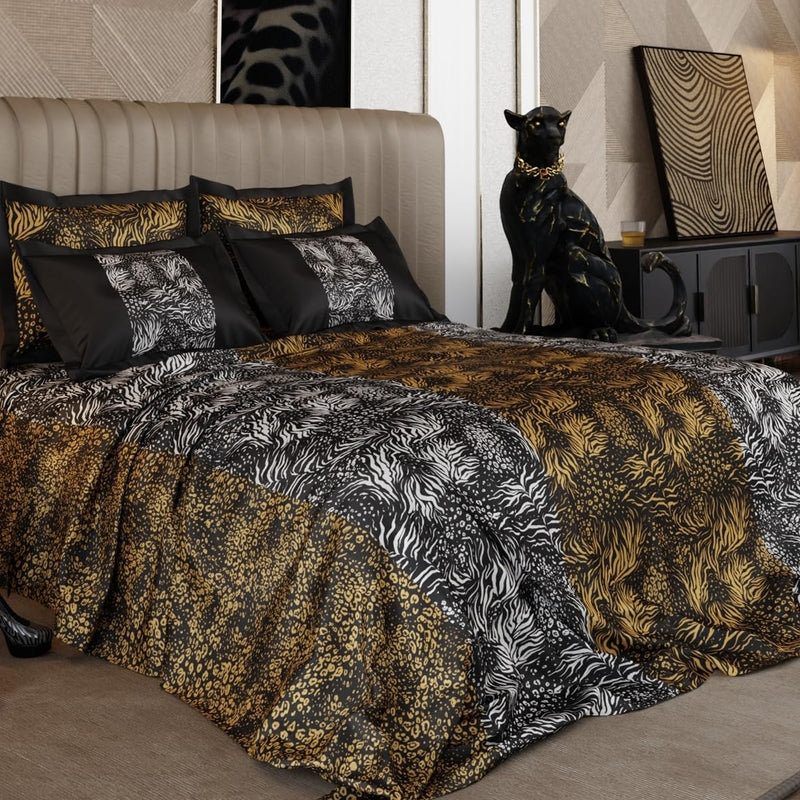 Eternal Chase Pure Cotton Bedsheets with 4 Pillow Covers - 150 GSM
