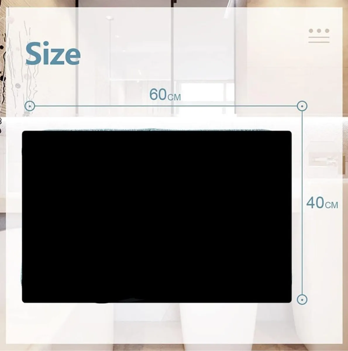 Red rectangular bath mat shown with white anti-skid underside