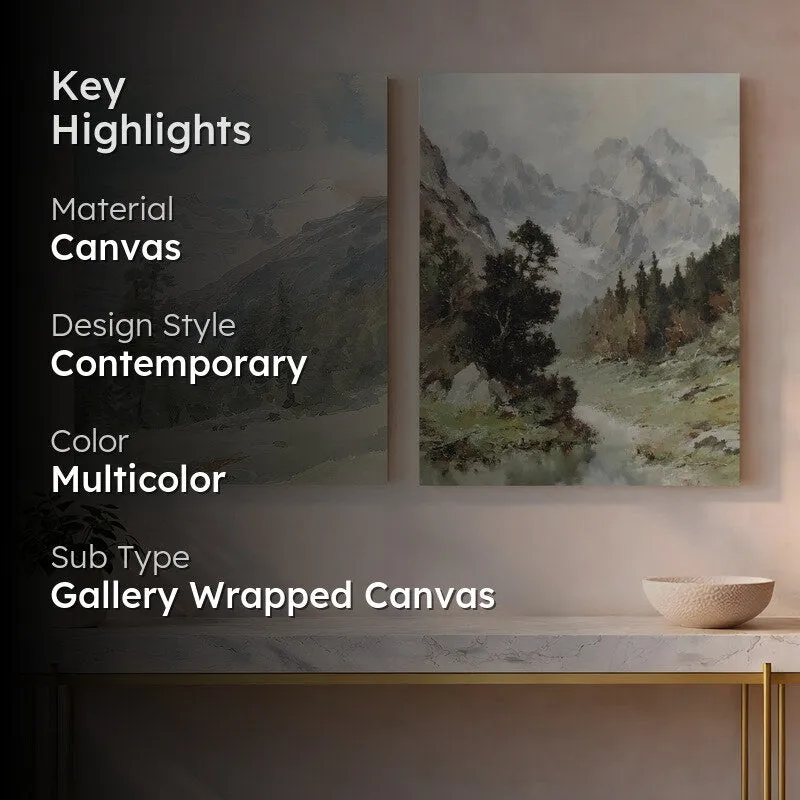 Whispering Hillscape Canvas Wall Art - Set of Two media 2