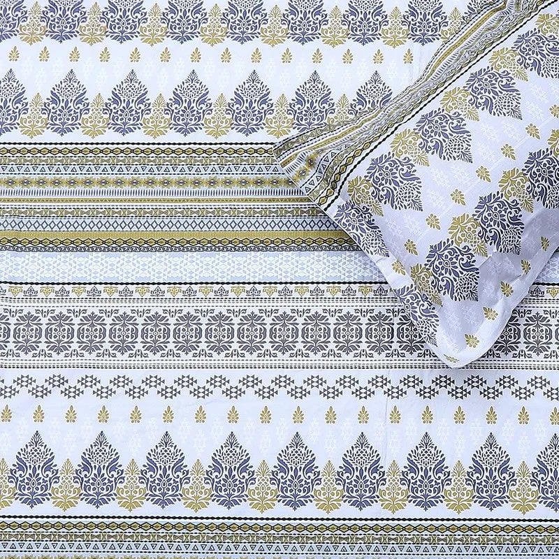 Monte Carlo Stripe Aura Cotton Bedsheet - 104 TC media 5