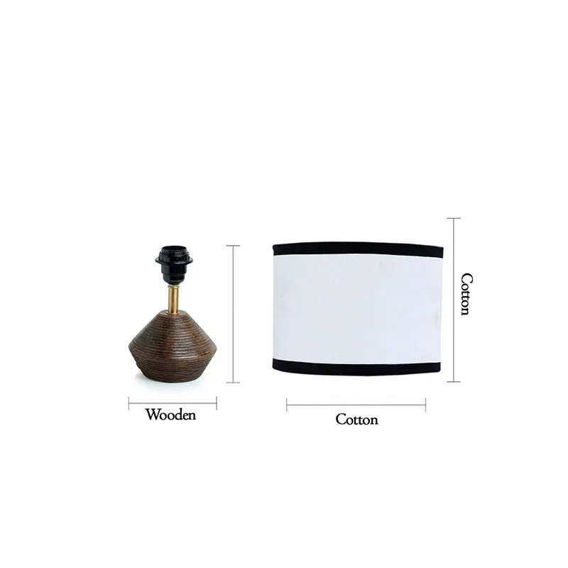 Yami Wooden Table Lamp - White,Black,Brown media 6