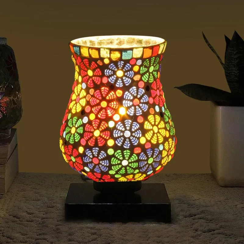 Evaila Mosaic Glass Table Lamp - Multicolor media 1