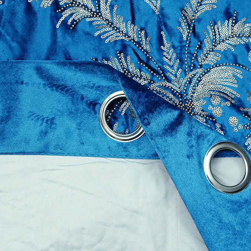 Aqua Misty Elegance Curtain - Set Of Two media 5