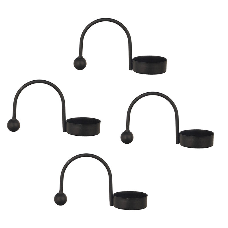 Zuria Tealight Candle Holder (Black) - Set of Four media 5