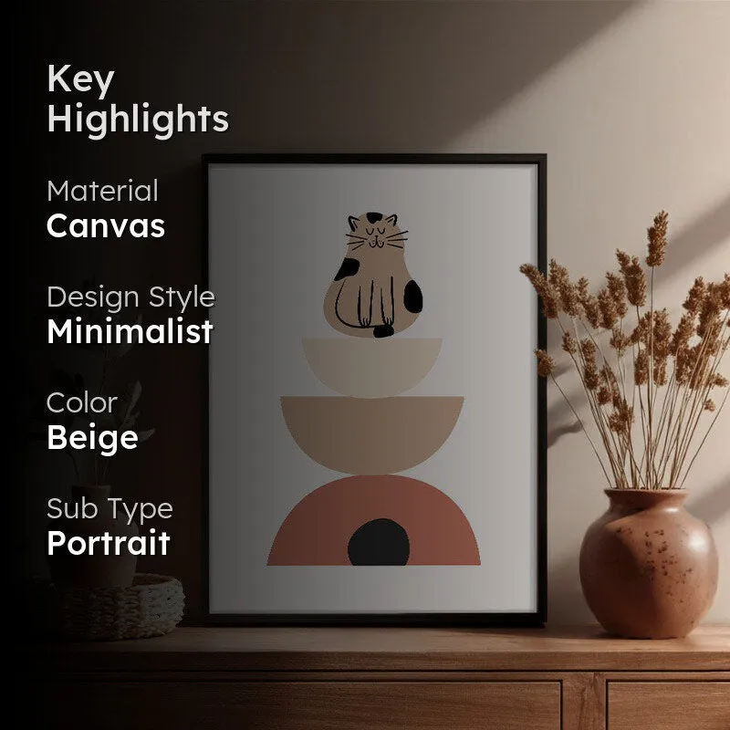 Whiskers Archival Canvas Wall Art - Black Frame media 2