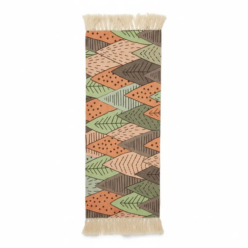Botanical Geometric PET Runner Rug  - Set of Two media 3