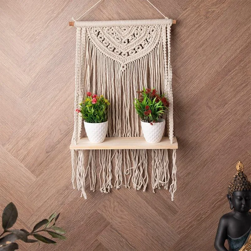 Fable Macrame Wall Shelf media 3