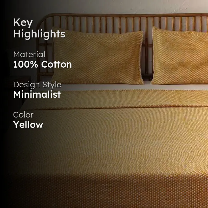 Vindhya Bedcover - Yellow media 2