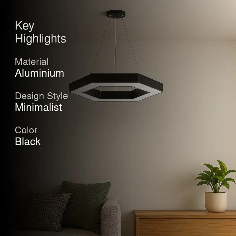 Infinity Hex Aluminum Ceiling Lamp media 2