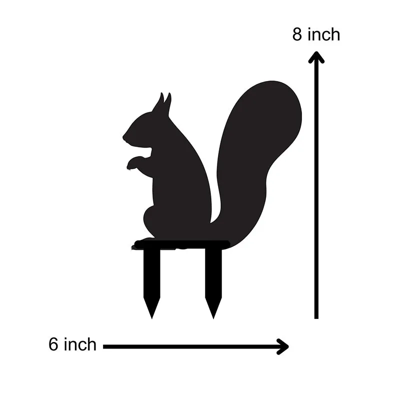Squirrel Nibble Garden Stake - Set Of Three media 6