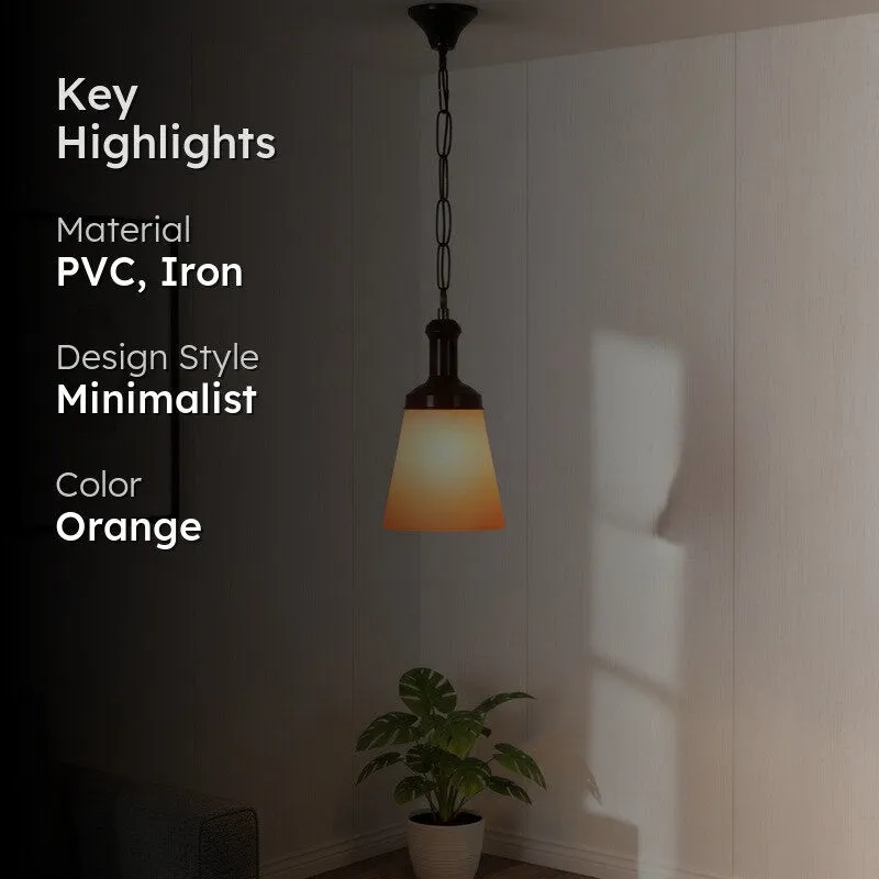 Contrast PVC Ceiling Lamp - Orange media 2