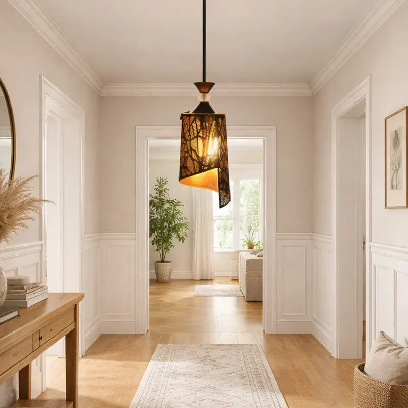Ornate Glow Metal Ceiling Lamp media 4