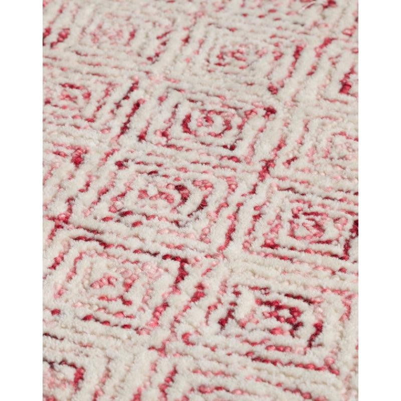 Timeless Textures Hand Tufted Wool Rug - Pink & White media 6