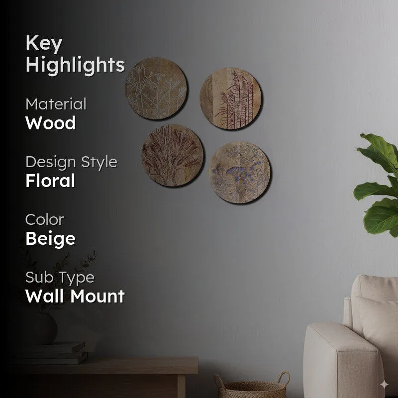 Woodland whispers Wall Plates - Set Of Four media 2