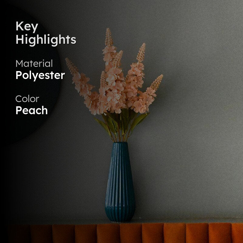 Faux Everlasting Snapdragon Flower Stick - Peach media 2