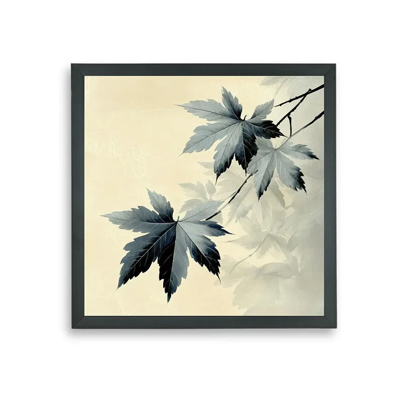 Shades Of Leaves Wall Art With Resin Frame media 7