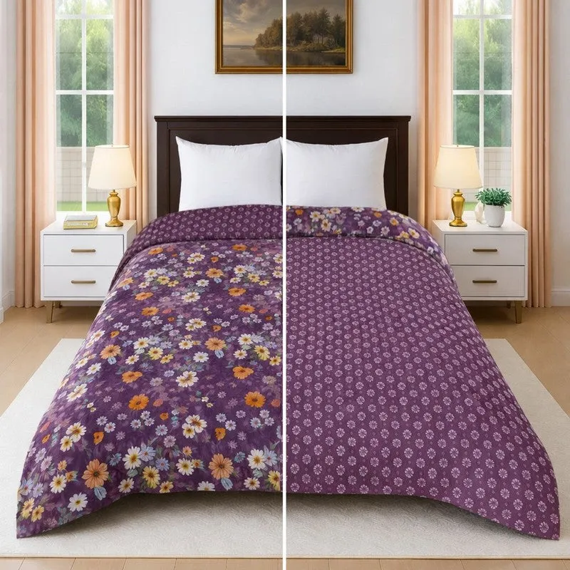 SnuggleSoft Reversible Cotton Comforter - 350 GSM media 3