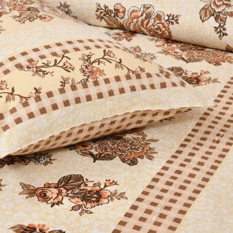 Maharani Mahal Cotton Bedsheet (Yellow) - 160 TC media 6