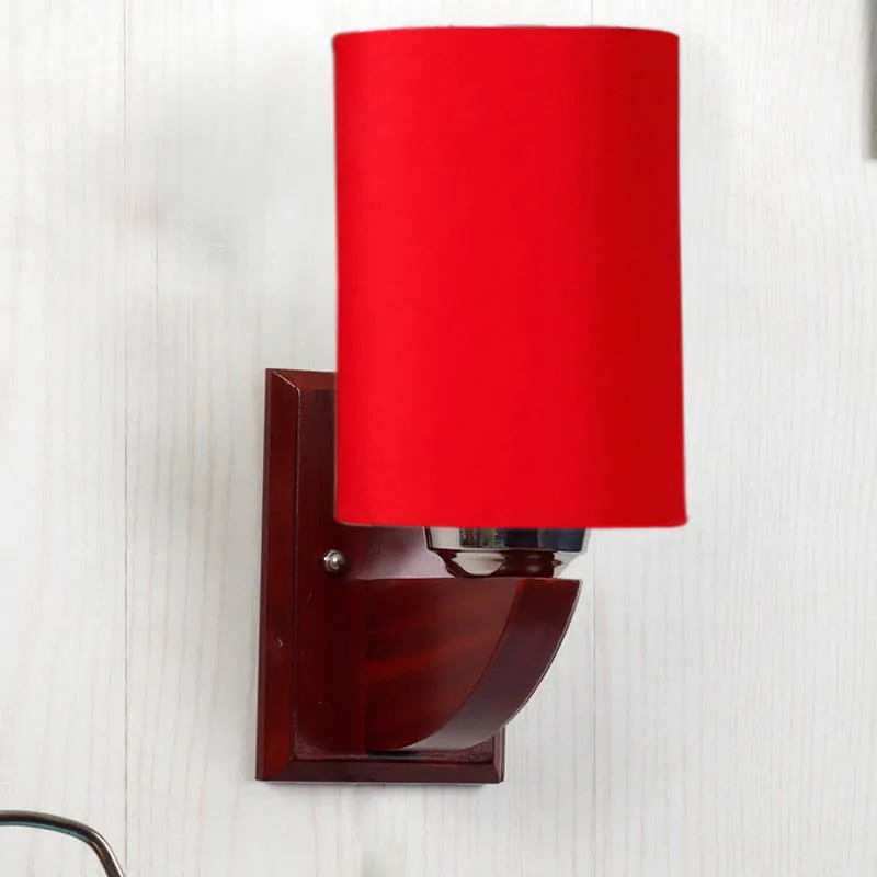 Gory Cylindrical Wooden Wall Lamp media 3