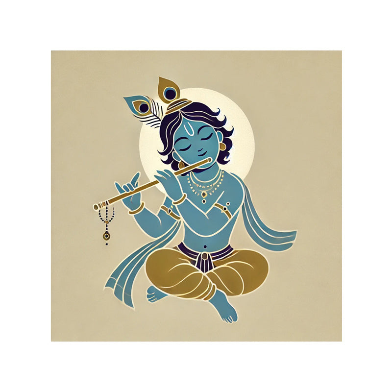 Little Krishna Wall Painting media 4