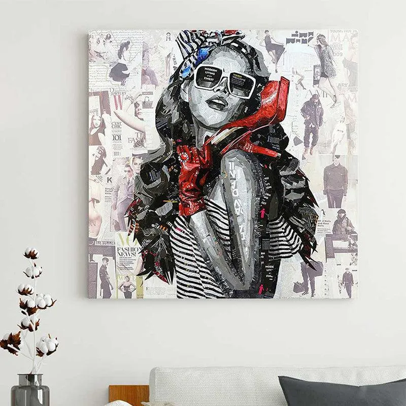 Lady Lio Canvas Wall Painting media 2