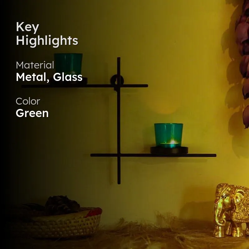 Luminaire Votive Duo (Green) - Set Of Two media 2