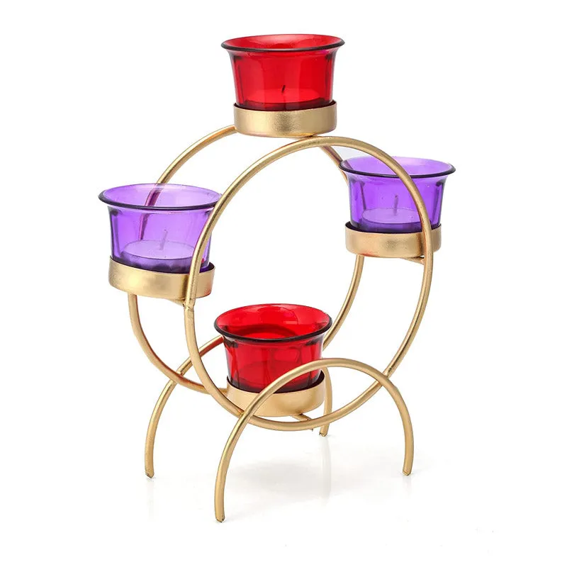 Lasna Glass Tealight Candle Holder - Five Piece Set media 3