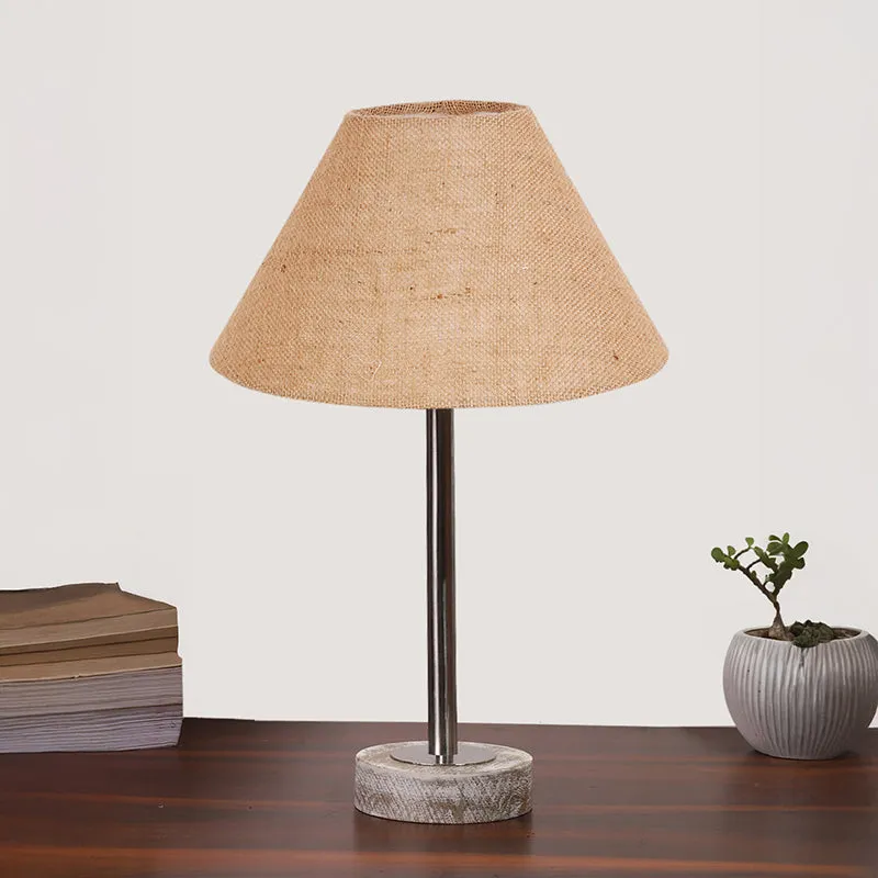 Sienna II Rodin Wooden Table Lamp - Beige,Silver,White media 3