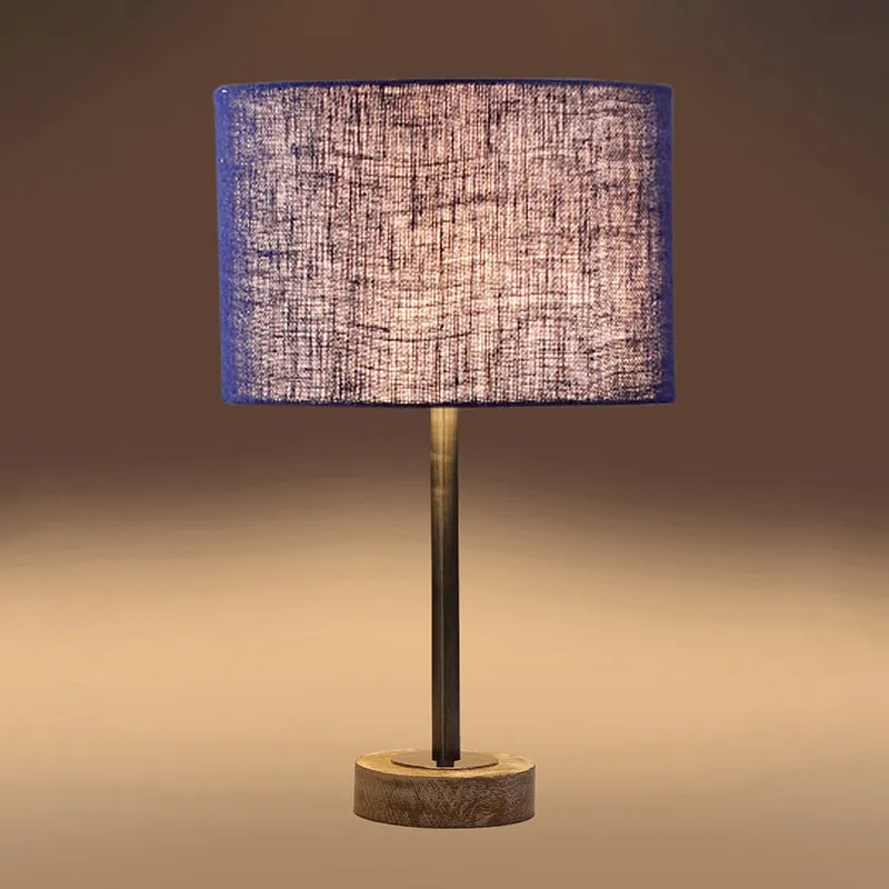 Sienna I Rodin Wooden Table Lamp - Blue,Silver,White media 6