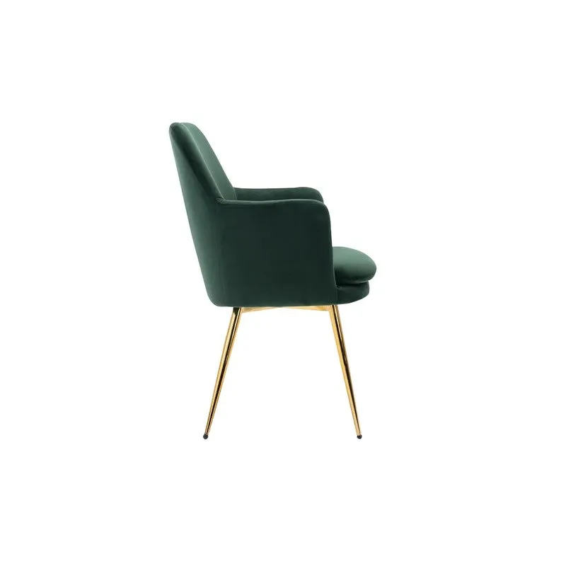 Livora Metal Accent Chair - Green media 5