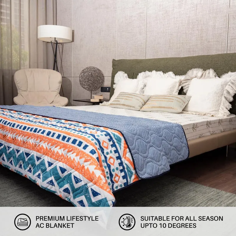 Urban Space New York Reversible Dohar (Peach, Grey) - 120 GSM media 4
