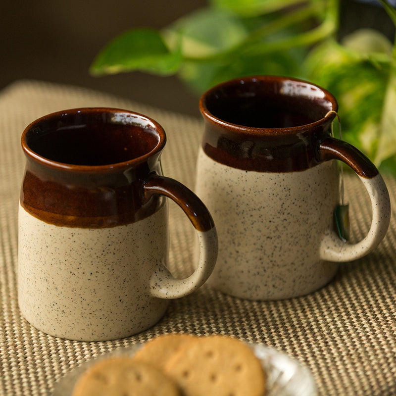 Marlowe Ceramic Coffee Mug (320 mL Each) - Set of Two
