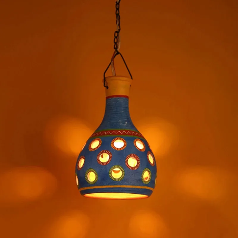 Sarosh Terracotta Ceiling Lamp media 1