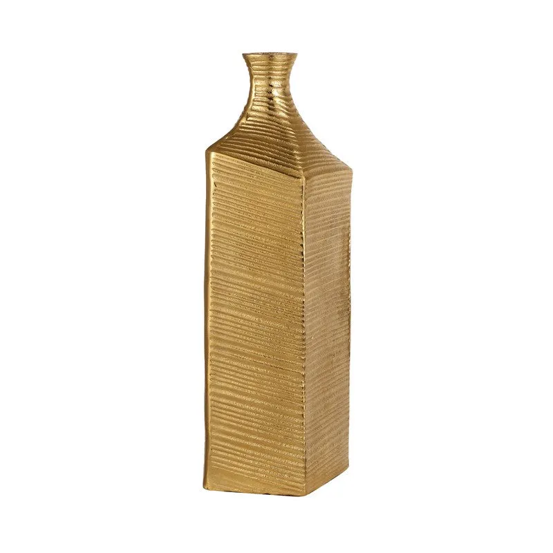 Vinara Aluminium Vase - Gold media 4