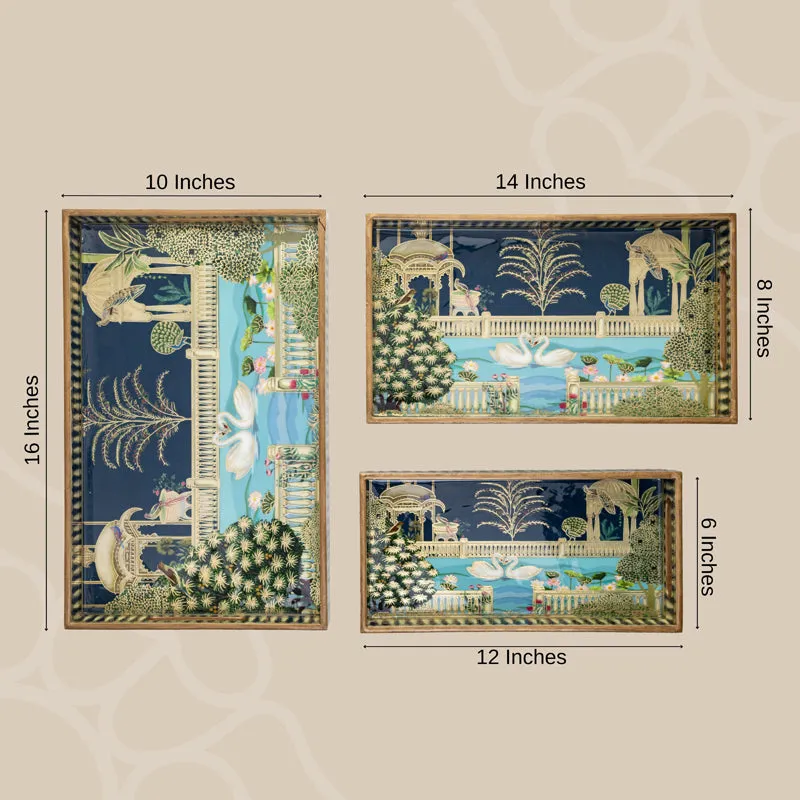 Rajhans Serving Tray - Set Of Three media 5