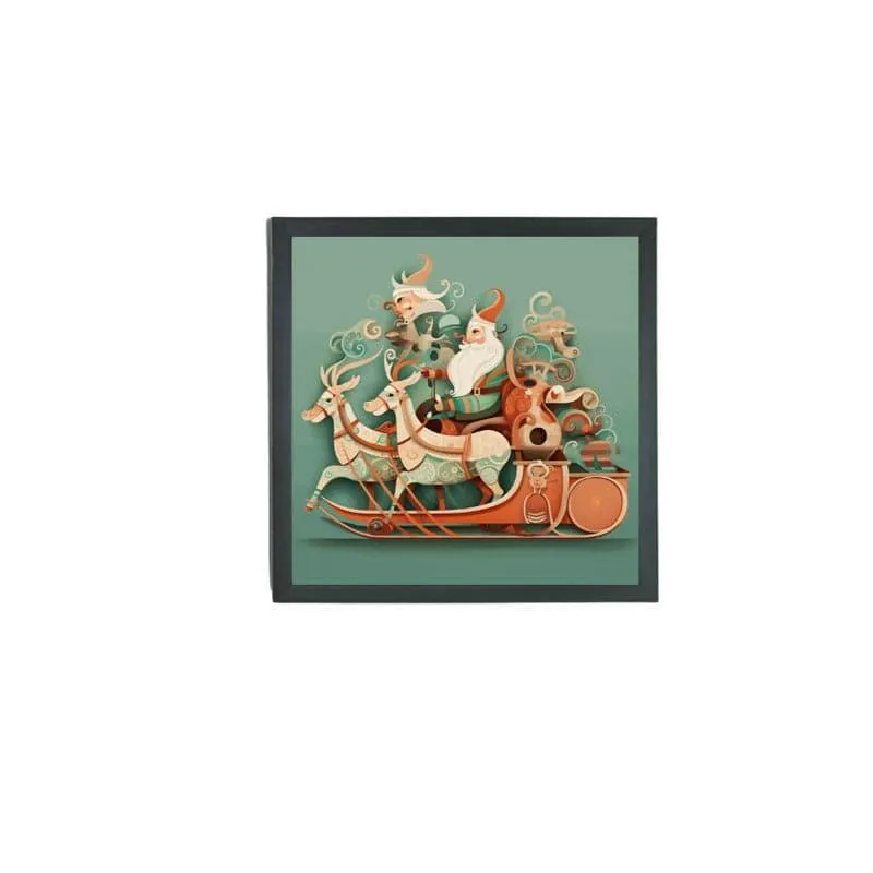 Christmas Sleigh Canvas Wall Art media 3