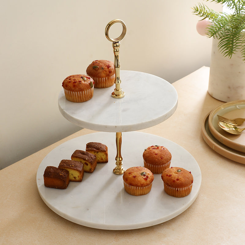 Veritas Two Tiered Marble Platter media 4