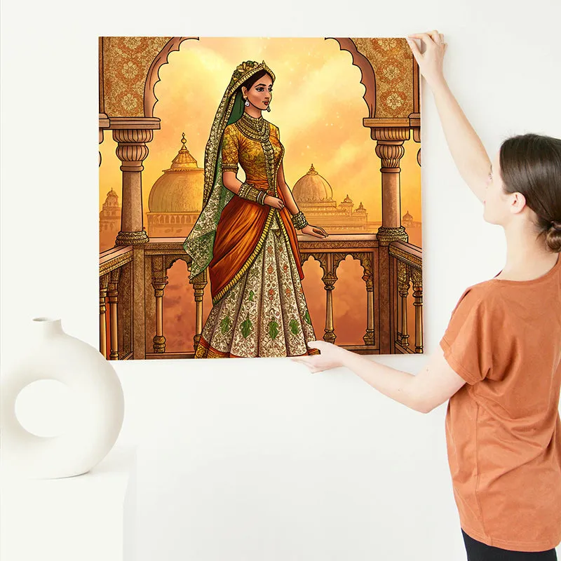 Beauty On Balcony Canvas Wall Art media 6