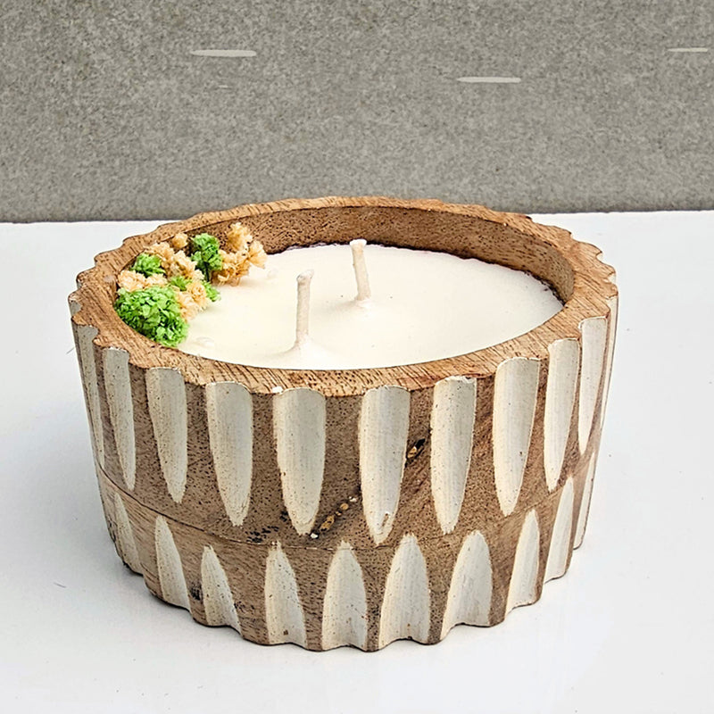 Jas Hewn Soy Wax Scented Candle - Jasmine media 3