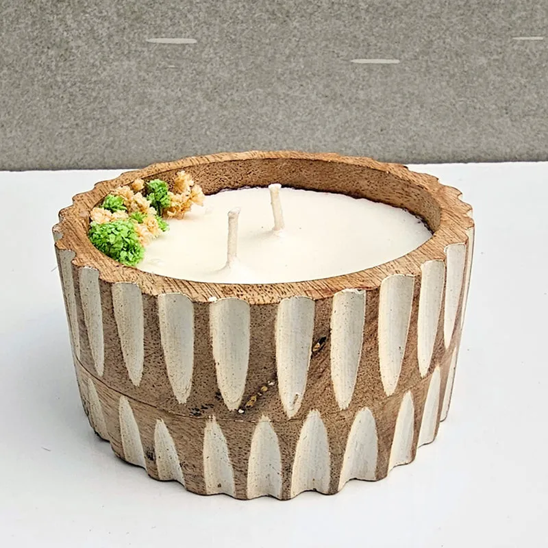 Jas Hewn Soy Wax Scented Candle - Jasmine media 3