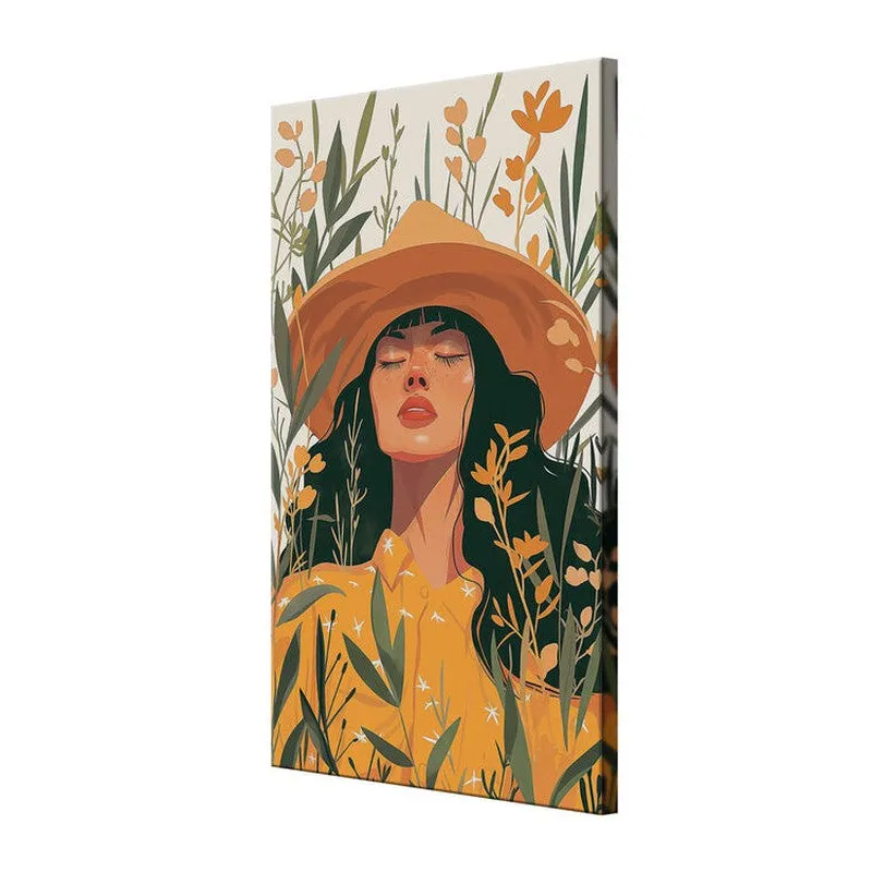 Woman In Mother Nature Wall Painting media 5