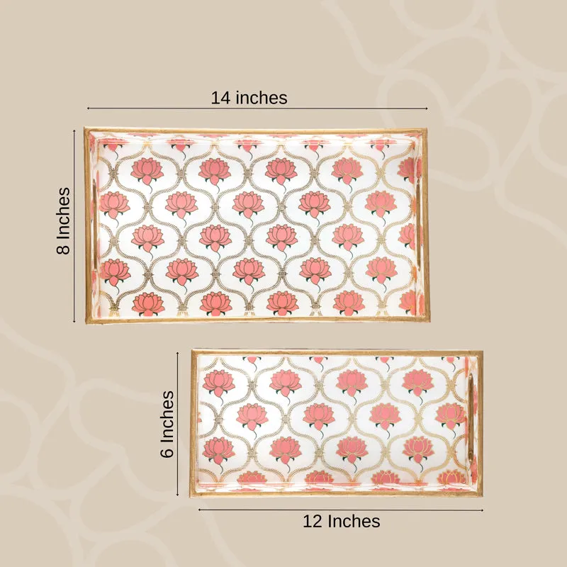 Lotus Grace Serving Tray - Set Of Two media 7