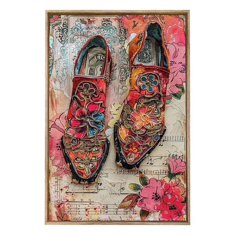 Wildflower Steps Canvas Modern Wall Art With Frame media 3