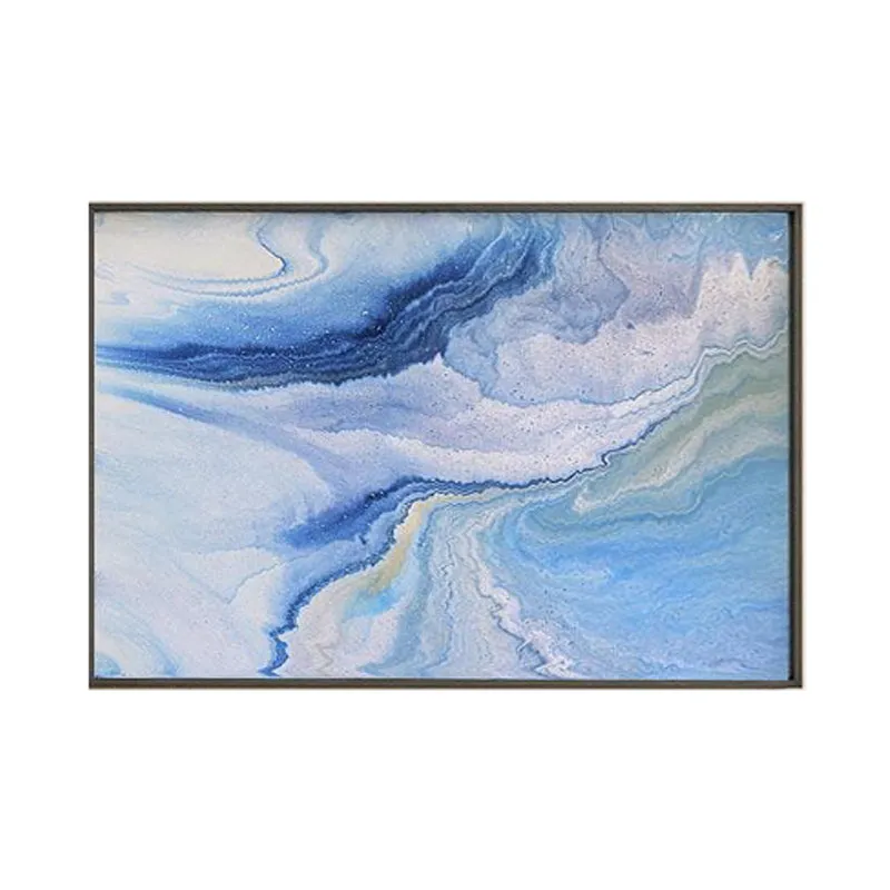 Deep Ocean Wall Painting - Black Frame media 6