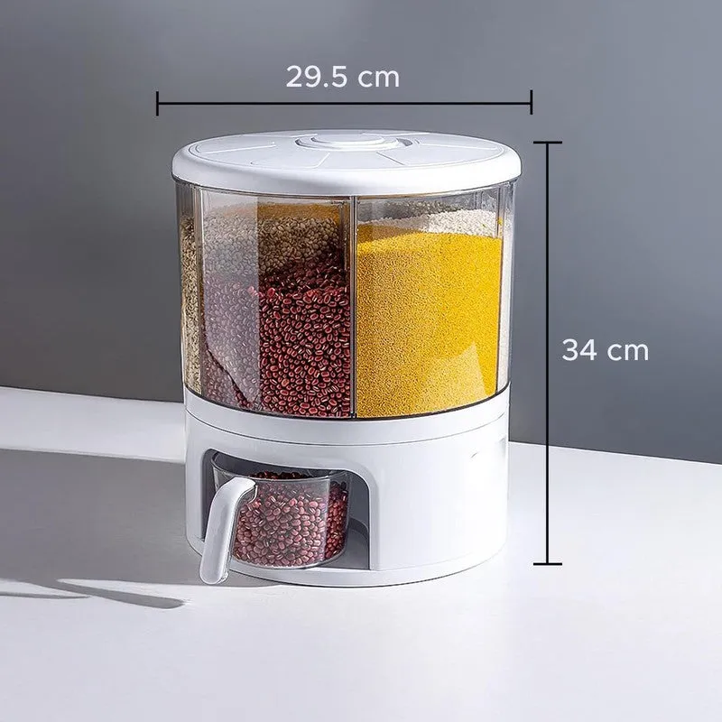 Laxis SpinServe Transparent Polypropylene Container - 10 L media 8