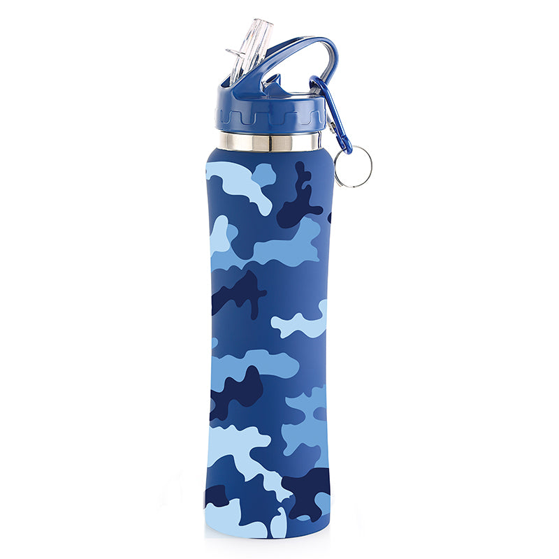 Army Blue Sipper Water Bottle - 750 mL - 750 mL